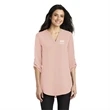 OmniX - Port Authority Ladies 3/4-Sleeve Tunic Blouse.