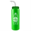 32 Oz. Sports Bottle W/ Straw Cap (Colors)