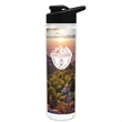 Full Color Wrap 16 Oz. Insulated Bottle with Drink Thru Lid