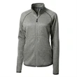 Cutter and Buck Ladies Mainsail Sweater-Knit Full Zip Jacket