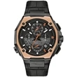 Bulova Mens Marc Anthony X Leather Strap Watch