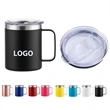 12oz Double Wall Stainless Steel Handle Coffee Mug