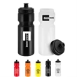 24 OZ PE Plastic Curved Sports Water Bottle w/ Push Cap