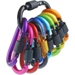 Aluminum D Ring Key Hiking Clips Locking Carabiner