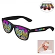 Custom Printed Lenses Retro Sunglasses with Pinhole Stickers