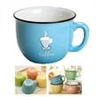8 Oz Cute Ceramic Coffee Big Belly Mug With Handle