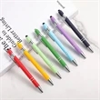 Rubberized Soft Touch Ballpoint Pen w/ Stylus Tip