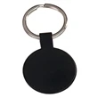 1.5" Black Round Keychain