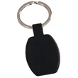 1.6" Black Rectangle Keychain