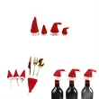 Christmas Decoration Mini Wine Bottle Hat&Knife And Fork Hat