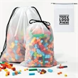 Frosted Transparent Plastic Drawstring Bag