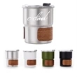 Stainless Steel Coffee Mug With Wooden Sleeve