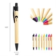 Eco-friendly Click Bamboo Ballpoint Pen w/ Custom Imprint