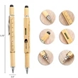 6 in 1 Multifunctional Bamboo tool Stylus Pen