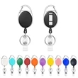 Retractable Badge Holder With Carabiner Reel Clip