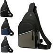 Chest Daypack Crossbody Shoulder Bag With USB Charging Port