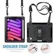 iPad Mini 6 and 7 Hand Strap and Shoulder Strap Rugged Case