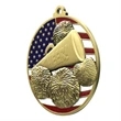 2 3/4" Cheer Patriotic Medal