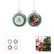 Custom Clear Photo Christmas Balls Xmas Tree Decoration