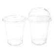 14oz Clear Plastic Cups with Flat Lids