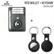 RFID Wallet + Keychain w/ Apple Tracker Holder