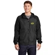 Sport-Tek® Hooded Wind Jacket W/ Colorblock Raglan Design