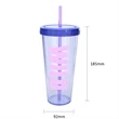21 Oz Tumblers With Straw Transparent