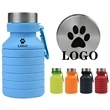 Custom 17 oz Leak Proof Twist Cap Collapsible Water Bottle