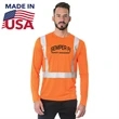 Class 2 USA-Made 100% Polyester Safety Long Sleeve T-Shirt