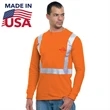 Hi Viz USA-Made Class 2 Reflectiv Cotton Safety Pocket Shirt