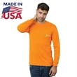 USA-Made Non-ANSI PolyCotton Safety Long Sleeve Pocket Shirt