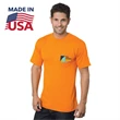 USA-Made Poly-Cotton Non-ANSI Safety T-Shirt with Pocket