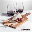 Swissmar® Paddle Board & 2 Laurent Stemless Wine