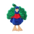 Soft Plush Peacock with Bandana