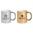 Deco - 11 oz. Metallic Ceramic Mug - Silkscreen