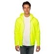 USA Made Unisex Fashion Fleece Neon Zip Hoodie