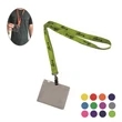 3/4" Lanyard with Duckbill Clip & Card Over