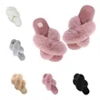 Winter Soft Slippers Plush Cozy Open Toe House Shoes
