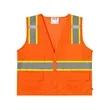 ANSI Class 2 Deluxe 6 Pocket Vest, Safety Orange NEW