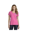 Ladies Short Sleeve V-neck T-shirt