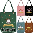 Christmas Gift Bags Durable & Reusable Canvas Shopping Tote
