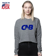USA Made Women's Eco Triblend Fleece Crop