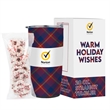 20oz Straight Tumbler Holiday Greetings-White Choc. Pretzels