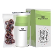 20oz Straight Tumbler Holiday Greetings-Milk Choc. Pretzels