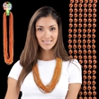 Metallic Orange Mardi Gras Beads