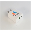 Dual Port Flat Wall Adapter