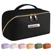 Woven Pattern Large Capacity Travel Cosmetic Bag