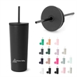 Sim Classic Tumbler Insulated Cup with Lid & Straw