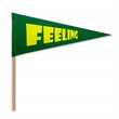 Acrylic Felt Pennant with Pole - Heat Transfer