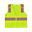 ANSI Class 2 Safety Green Deluxe 6 Pocket Mesh Vest